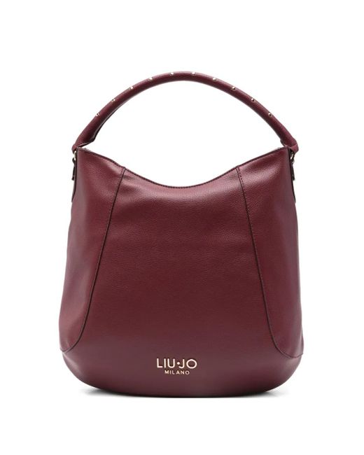 Bolso de hombro con asa de apliques Liu Jo de color Purple