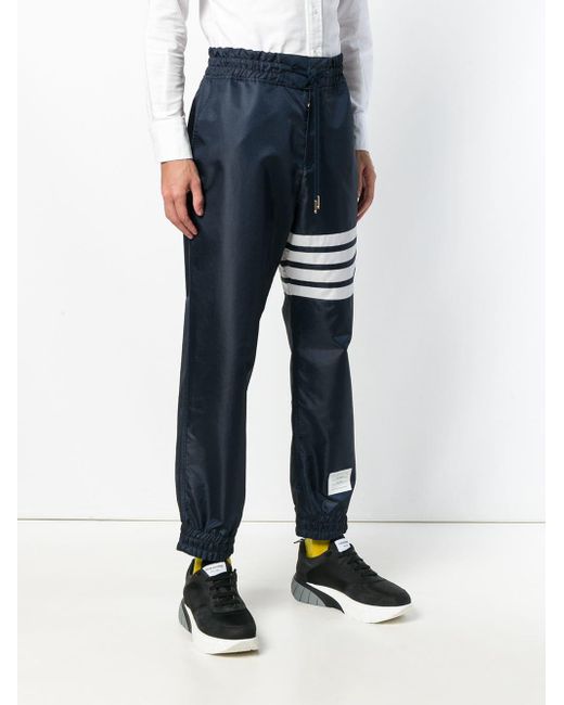 Thom Browne 4-bar Relaxed Fit Track Pants in Blue for Men - Save 28% - Lyst