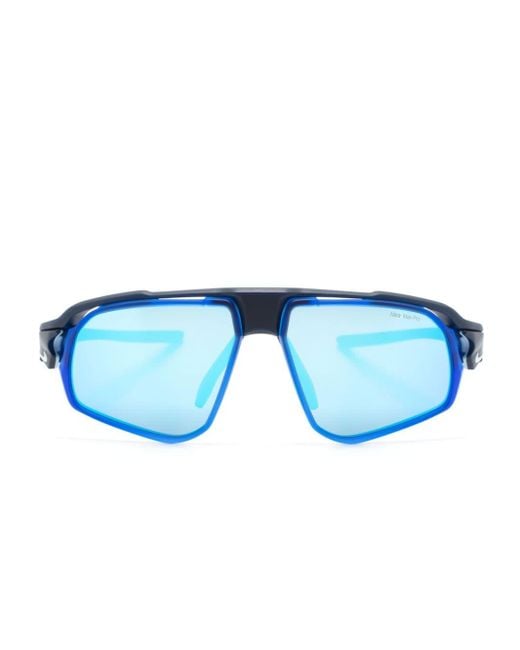 Nike Blue Flyfree M Biker-frame Sunglasses