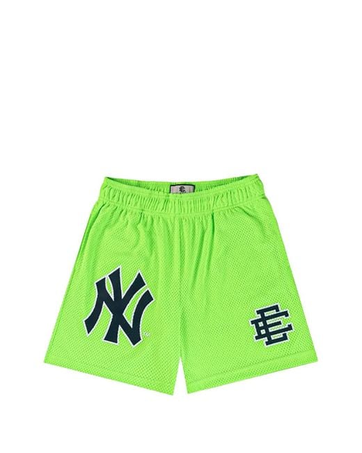 Eric Emanuel Green X New Era Logo-Print Shorts for men