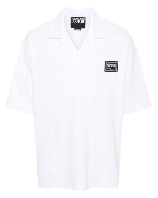 Versace Piece Number Poloshirt Met Logo in het White voor heren
