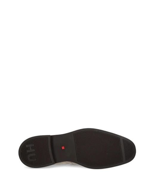 HUGO Brown Suede Loafers for men