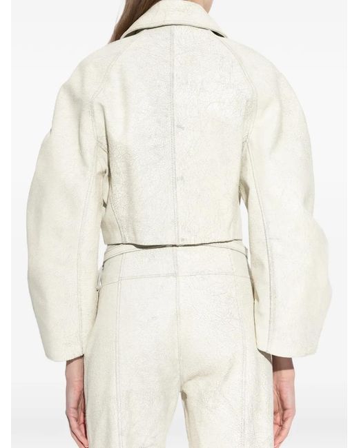 DIESEL White L'Raya Buttoned Jacket
