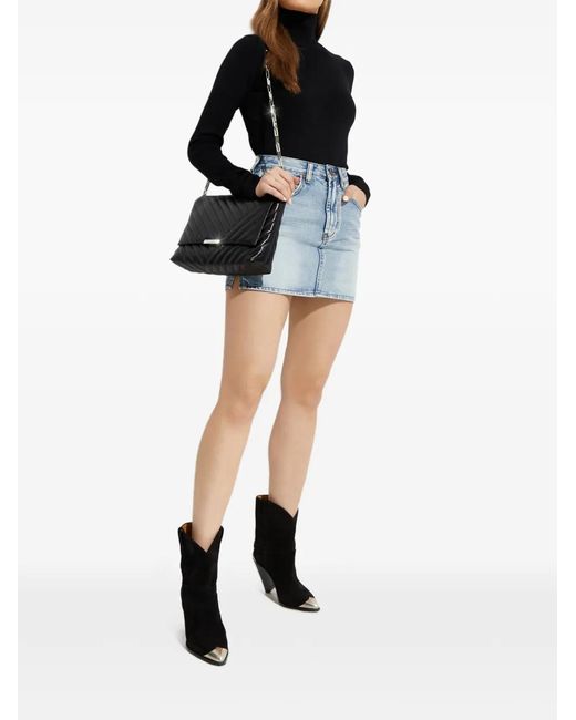 One Teaspoon Black Zip Pocket Mini Skirt