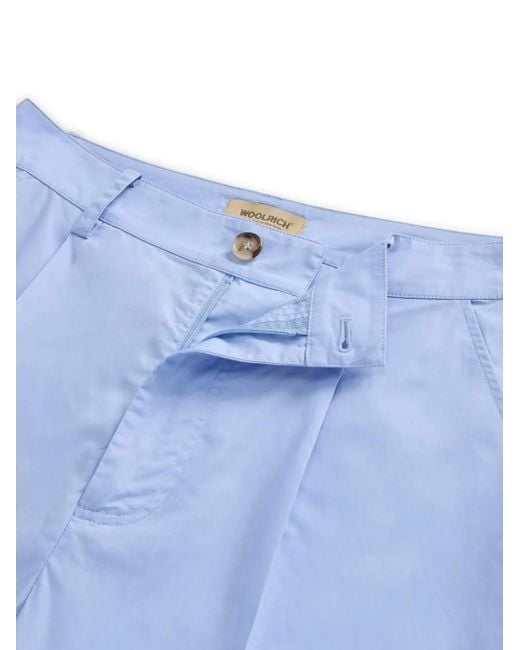 Woolrich Blue Wide-Leg Trousers