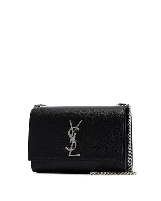 Saint Laurent Kleine Kate Leren Crossbodytas in het Black