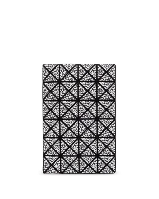 Issey Miyake Black Kartenetui Mit Geometrischem Muster