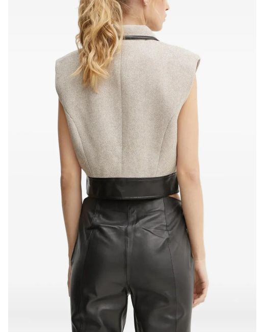 Bruuns Bazaar Natural Belted Herringbone Top