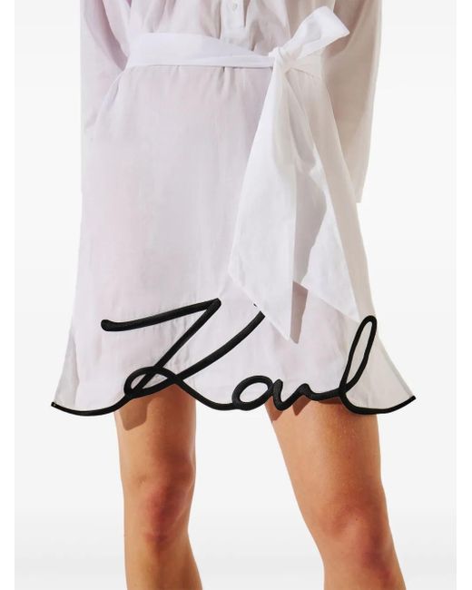 Karl Lagerfeld White Abito