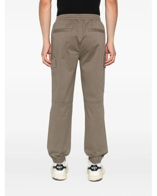 Represent Gray Cuffed Cargo Trousers for men