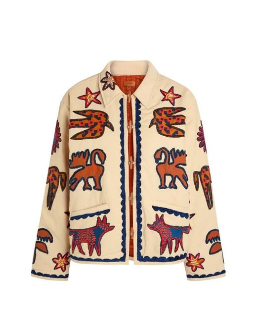 Mother White Embroidered Jacket