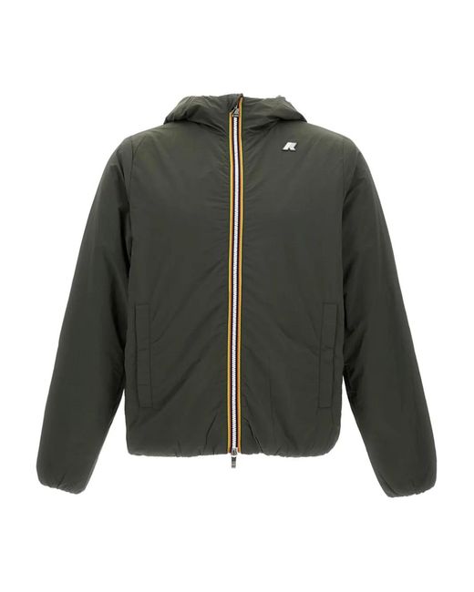 K-Way Green Jack Bomber Jacket for men
