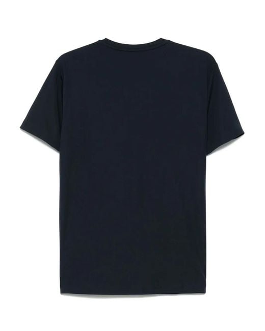 EA7 Blue Logo-Patch T-Shirt for men