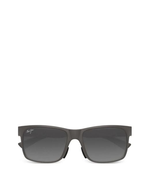 Maui Jim Gray Hoopili Rectangle Sunglasses