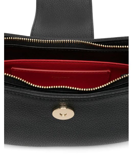 Ferragamo Black Leather Shoulder Bag