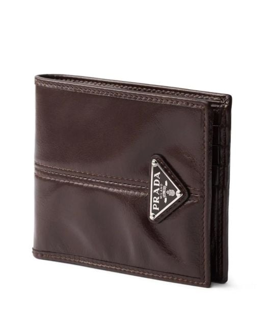 Portafoglio di Prada in Brown da Uomo