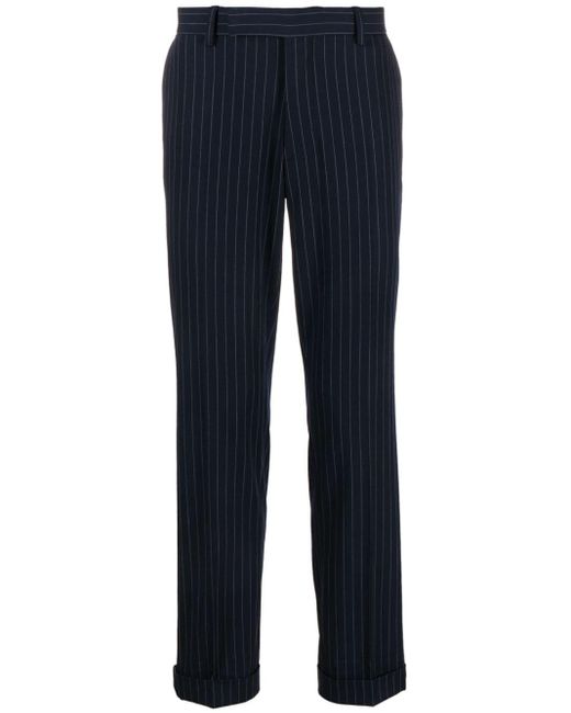 Polo Ralph Lauren Blue Pinstripe Slim-leg Trousers for men