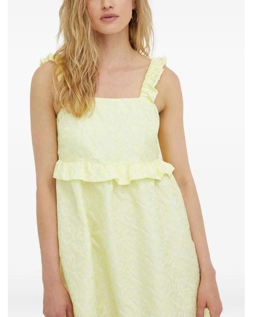 Résumé Metallic Ruffled Jacquard Dress
