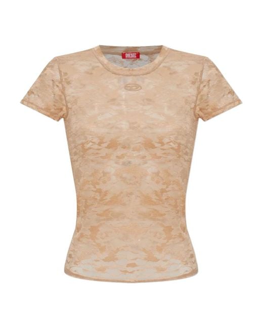 DIESEL White Kasia-Utlt Logo Top