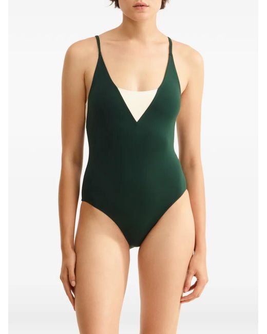 Eres Green Entrevue One Piece Swimsuit