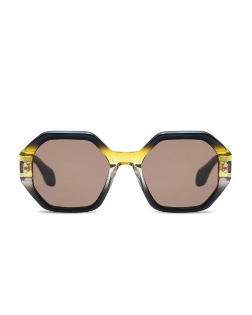 Gigi Studios Pink Geometric-Framed Sunglasses