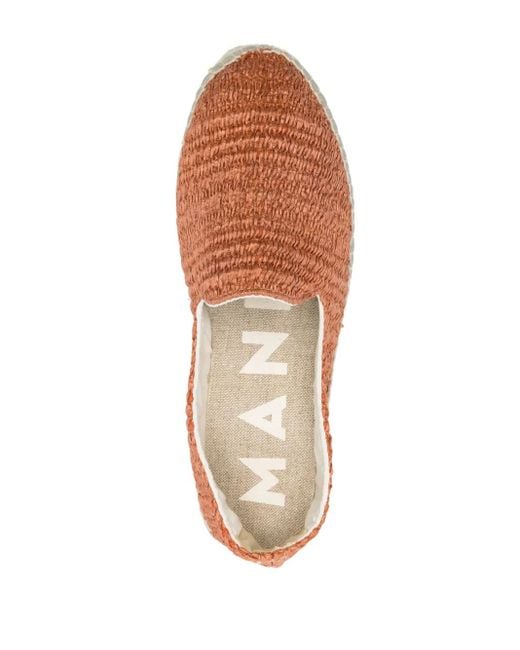 Manebí Brown Yucatán Raffia Espadrilles