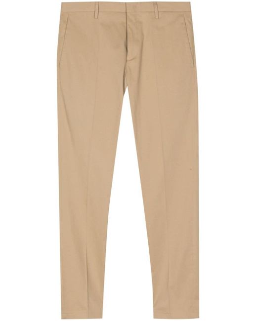 Paul Smith Natural Mid-rise Cotton Chinos for men