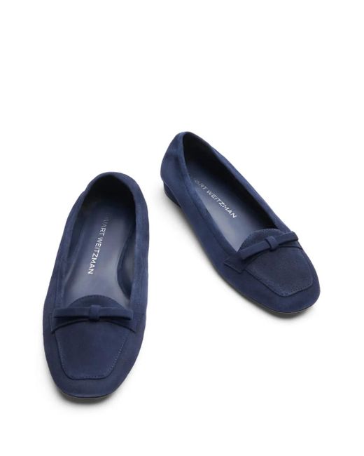 Stuart Weitzman Blue Tully Loafers