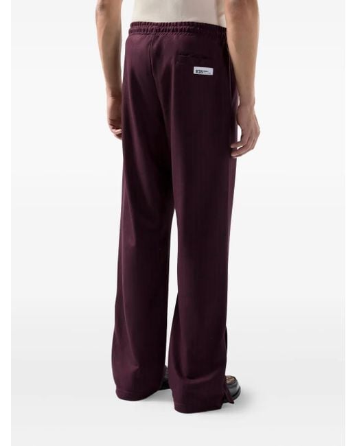Gcds Purple Drawstring-Waist Pants for men