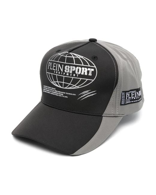 Philipp Plein Black Global Express Edition Baseball Cap for men