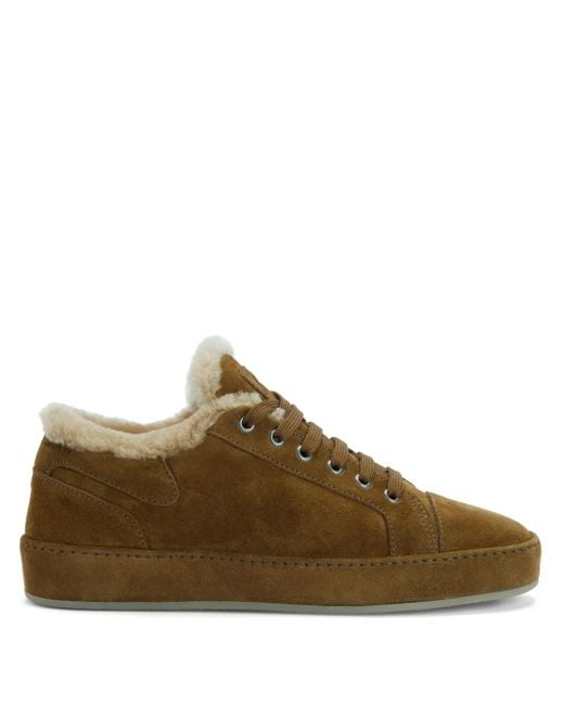 Giuseppe Zanotti Brown Gz-City Lace-Up Low-Top Sneakers for men
