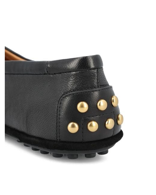 Tod's Black Leather Ballets