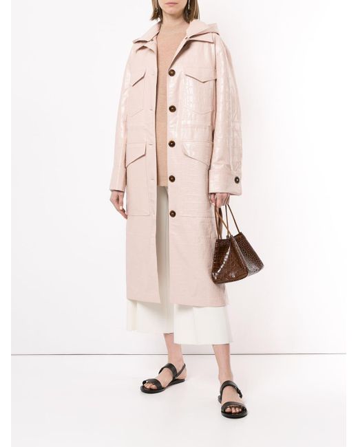 hooded duster coat