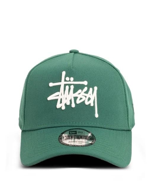X New Era Cappello Da Baseball 9Forty Basic di Stussy in Green da Uomo