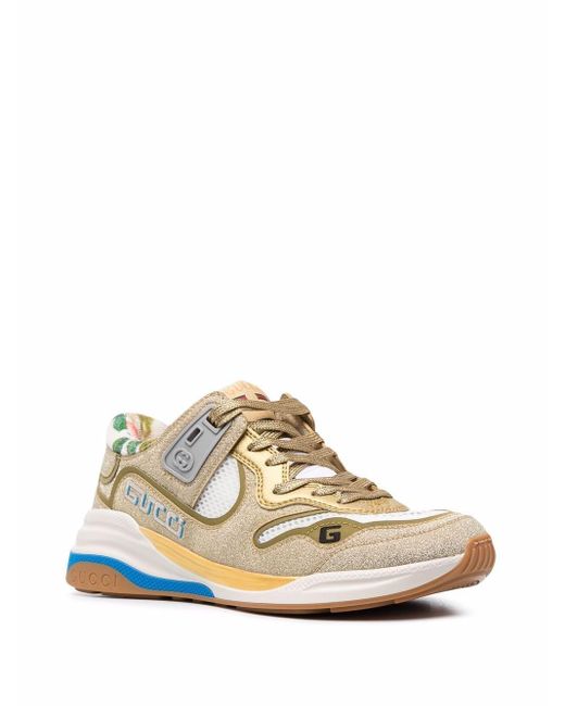 Gucci Leather Low-top Sneakers Ultrapace Glitter in Gold (Metallic) - Save  46% - Lyst