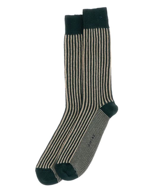 ANT45 Green Capri Striped Socks for men