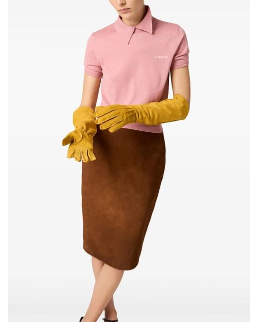 Polo de punto Miu Miu de color Pink