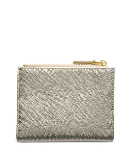 Prada Gray Small Leather Wallet