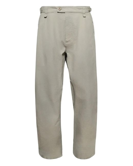 Balenciaga Gray Drop-Crotch Trousers for men