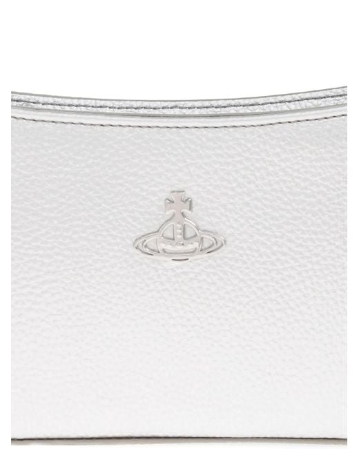 Borsa A Spalla Con Decorazione Orb di Vivienne Westwood in White