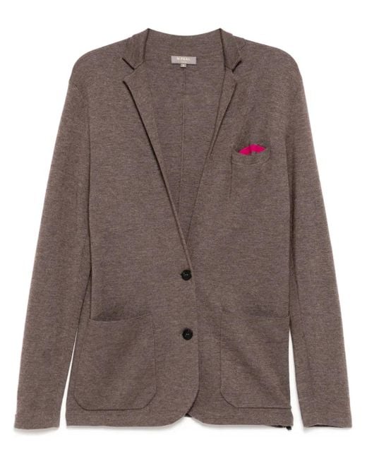 N.Peal Cashmere Brown Marlborough Fg Blazer for men