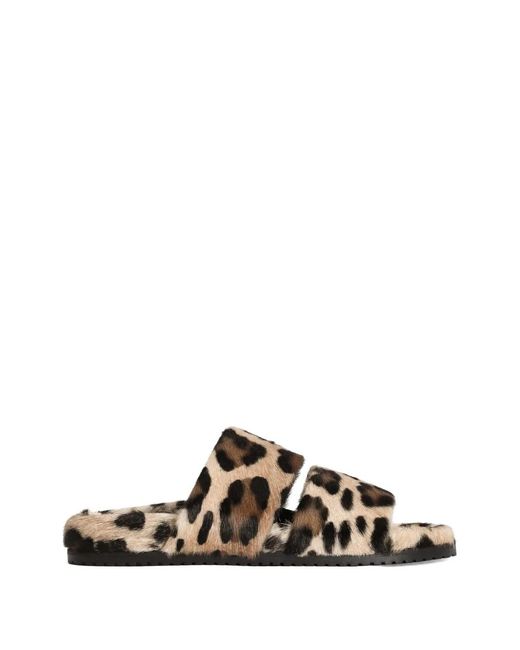 Dolce & Gabbana White Leo Dg Casual Kid Goat Sandals for men