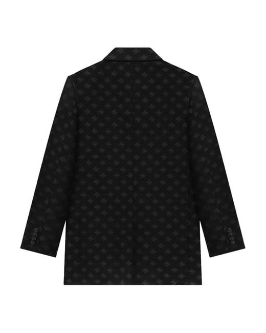 Amiri Black Logo-Pattern Blazer for men