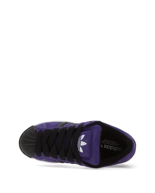 Adidas Blue Superstar St Core Stripe Sneakers