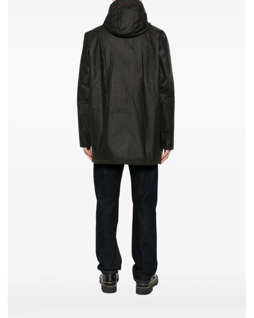 Abrigo con capucha Barbour de hombre de color Black
