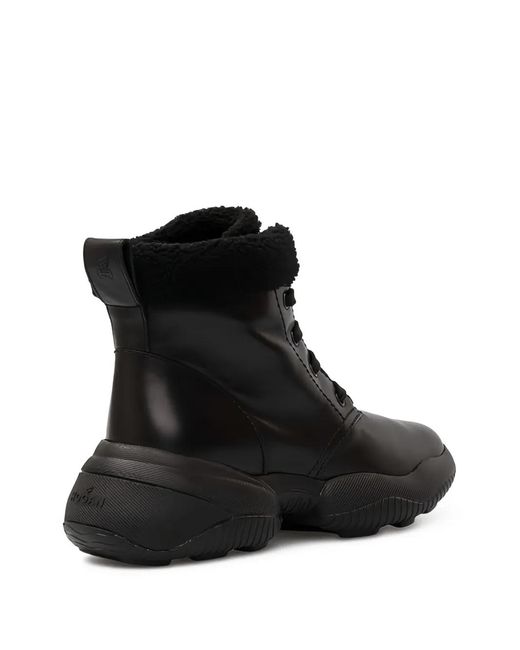 Hogan Black Interaction Ankle Boots