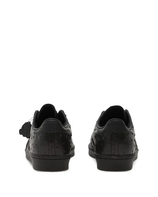 Adidas Black Superstar Footpatrol Stripe Sneakers for men