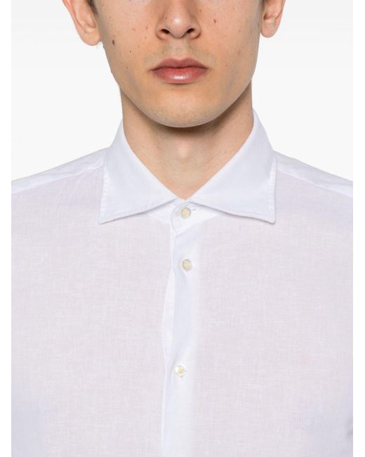 Manuel Ritz White Long-sleeved Shirt for men