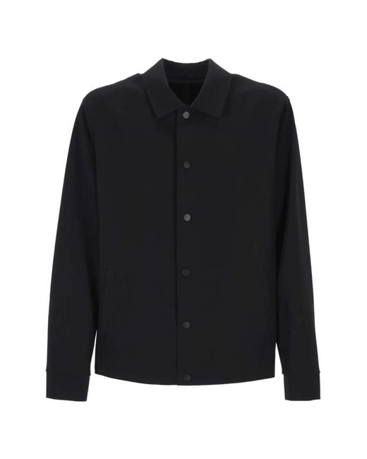 Harris Wharf London Black Spread-Collar Jacket for men