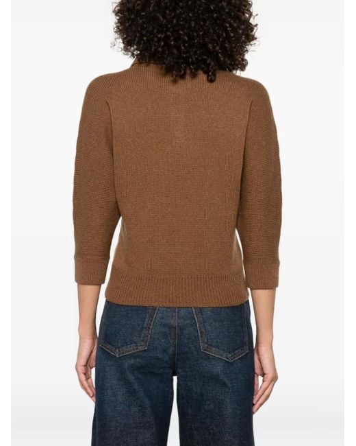 Khaite Brown Herve Polo Jumper